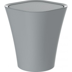 Kosmetický koš, šedý, cca 8,5 l, s otočným víkem BA0301