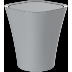 Kosmetický koš, šedý, cca 8,5 l, s otočným víkem BA0301