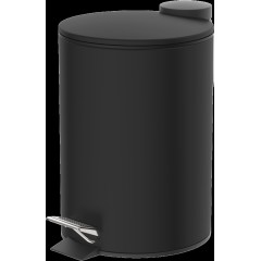 Kosmetický pedálový koš, černý, cca 3 l, s automatickým spouštěním BA0302