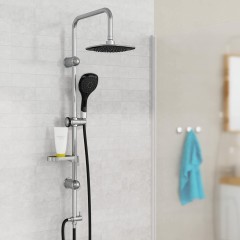 Sprchový set bez baterie SHOWER DREAM, chrom/černá DXLD60088CS