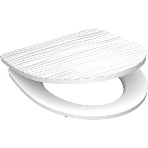 Duroplastové sedátko se zpomalovacím mechanismem HG SOFT-CLOSE Bílá vlna