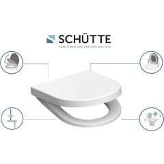 Duroplastové sedátko se zpomalovacím mechanismem SOFT-CLOSE D WHITE