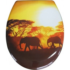 Duroplastové sedátko se zpomalovacím mechanismem SOFT-CLOSE Africa