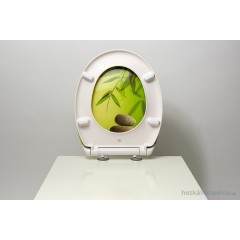 Duroplastové sedátko se zpomalovacím mechanismem SOFT-CLOSE Green Garden