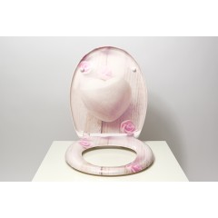 Duroplastové sedátko se zpomalovacím mechanismem SOFT-CLOSE Romantic