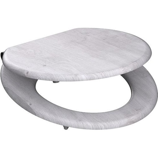 WC sedátko se zpomalovacím mechanismem SOFT-CLOSE LIGHT WOOD MDF 