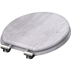 WC sedátko se zpomalovacím mechanismem SOFT-CLOSE LIGHT WOOD MDF 