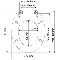 WC sedátko se zpomalovacím mechanismem SOFT-CLOSE LIGHT WOOD MDF 