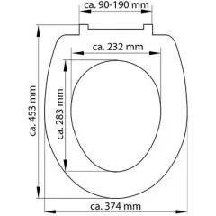 Duroplastové sedátko se zpomalovacím mechanismem SOFT-CLOSE ED69WHeart