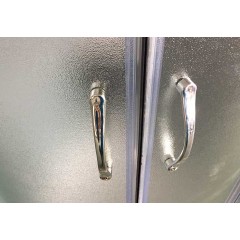 Julie 90 - Sprchový box se sedátkem a neprůhledným sklem 90x90