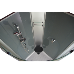 Julie 90 - Sprchový box se sedátkem a neprůhledným sklem 90x90