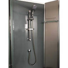 Julie 90 - Sprchový box se sedátkem a neprůhledným sklem 90x90