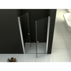 Sprchové dveře PURE D2 110 dvoukřídlé 106-111 x 190 neprůhledné sklo