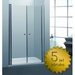 Sprchové dveře PURE D2 110 dvoukřídlé 106-111 x 190 neprůhledné sklo