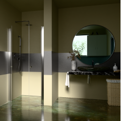 Sprchové dveře PURE D2 100 dvoukřídlé 96-101 x 190