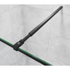 Vzpěra C120B, délka 730-1200 mm, pro skla 6-10mm, černá