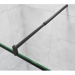 Vzpěra C70B, nastavitelná 70-120, pro skla 6-10mm, černá