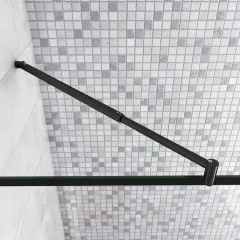 Vzpěra C70B, nastavitelná 70-120, pro skla 6-10mm, černá