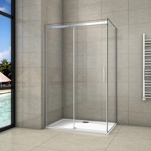Obdélníkový sprchový kout HARMONY 160x90, L/P varianta včetně sprchové vaničky z litého mramoru