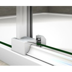Obdélníkový sprchový kout HARMONY 160x90, L/P varianta včetně sprchové vaničky z litého mramoru