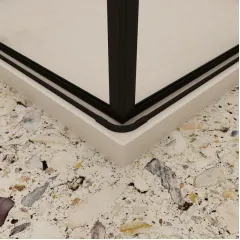 Sprchový kout MELODY BLACK LINE R176, 100x76 se zalamovacími dveřmi 