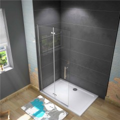 Zalamovací WALK-IN zástěna Melody WF1 76,5x195, čiré sklo 