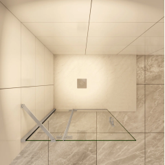 WALKIN zástěna MELODYWF5 80 s pevnou stěnou 75,6-77,6 x 195 cm