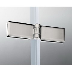 Čtvercový sprchový kout MELODY F5 100x100 s jednokřídlými dveřmi s pevnou stěnou včetně sprchové vaničky z litého mramoru