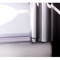 Vanová zástěna S1 STRIPE 80x140 - jednodílná sklopná, čiré sklo se vzorem