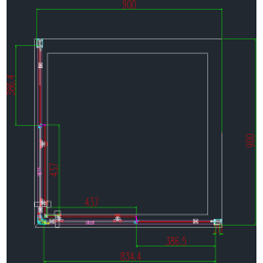 Sprchový kout čtvercový, SIMPLE 90x90 L/P varianta, rohový vstup