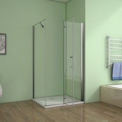 Sprchový kout SOLO B8 100x70x185 se zalamovacími dveřmi 