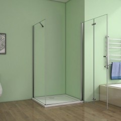 Sprchový kout SOLO B8 100x70x185 se zalamovacími dveřmi 
