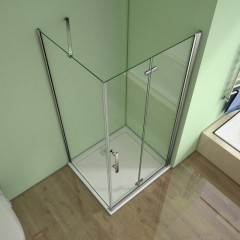Sprchový kout SOLO B8 100x70x185 se zalamovacími dveřmi 