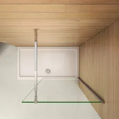 WALKIN zástěna SOLO W1 100x185, sklo čiré 