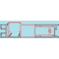 SanSwiss spojovací profil pro dveře a boční stěnu v rovině, PFL