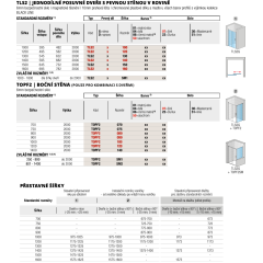 SanSwiss TOP-LINE S Jednodílné posuvné dveře s pevnou stěnou v rovině levé TLS2G1000407