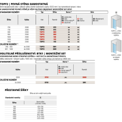 SanSwiss TOP-LINE S Boční stěna / Walk-in TOPF20700107