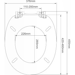 Wc sedátko se zpomalovacím mechanismem AWD Interior MDF Arona  1852