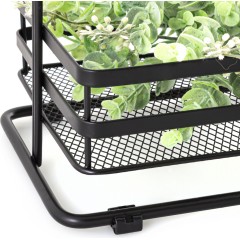 Koupelnový regál černý AWD02041885