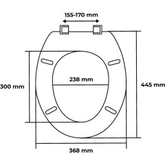 WC sedátko AWD Interior polypropylen Rumba 1060