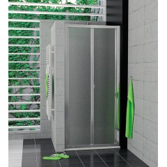 SanSwiss TOPK 0900 50 22 Zalamovací dveře 90 cm, aluchrom/durlux