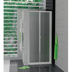 SanSwiss TOPK 0700 01 22 Zalamovací dveře 70 cm, matný elox/durlux