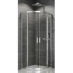 SanSwiss TOPR 50 080 50 22 Sprchový kout čtvrtkruhový 80×80 cm, aluchrom/durlux