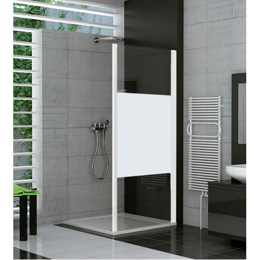 SanSwiss TOPF 0800 04 51 Boční stěna 80 cm, bílá/linie