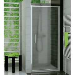 SanSwiss TOPP 0800 01 30 Jednokřídlé dveře 80 cm, matný elox/mastercarré