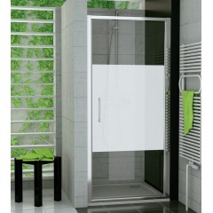 SanSwiss TOPP 0900 50 51 Jednokřídlé dveře 90 cm, aluchrom/linie
