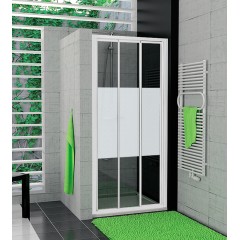 SanSwiss TOPS3 1200 04 51 Sprchové dveře třídílné 120 cm, bílá/linie
