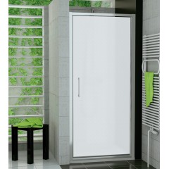 SanSwiss TOPP 0800 50 49 Jednokřídlé dveře 80 cm, aluchrom/satén
