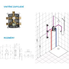 JB Sanitary Podomítkový box SLIM, třícestný A10 72 00