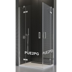 SanSwiss PUE2PG 080 10 07 Levý díl sprchového koutu 80 cm, chrom/sklo